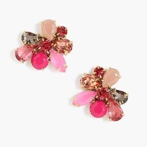 J. Crew Pink Stone Staple Earring